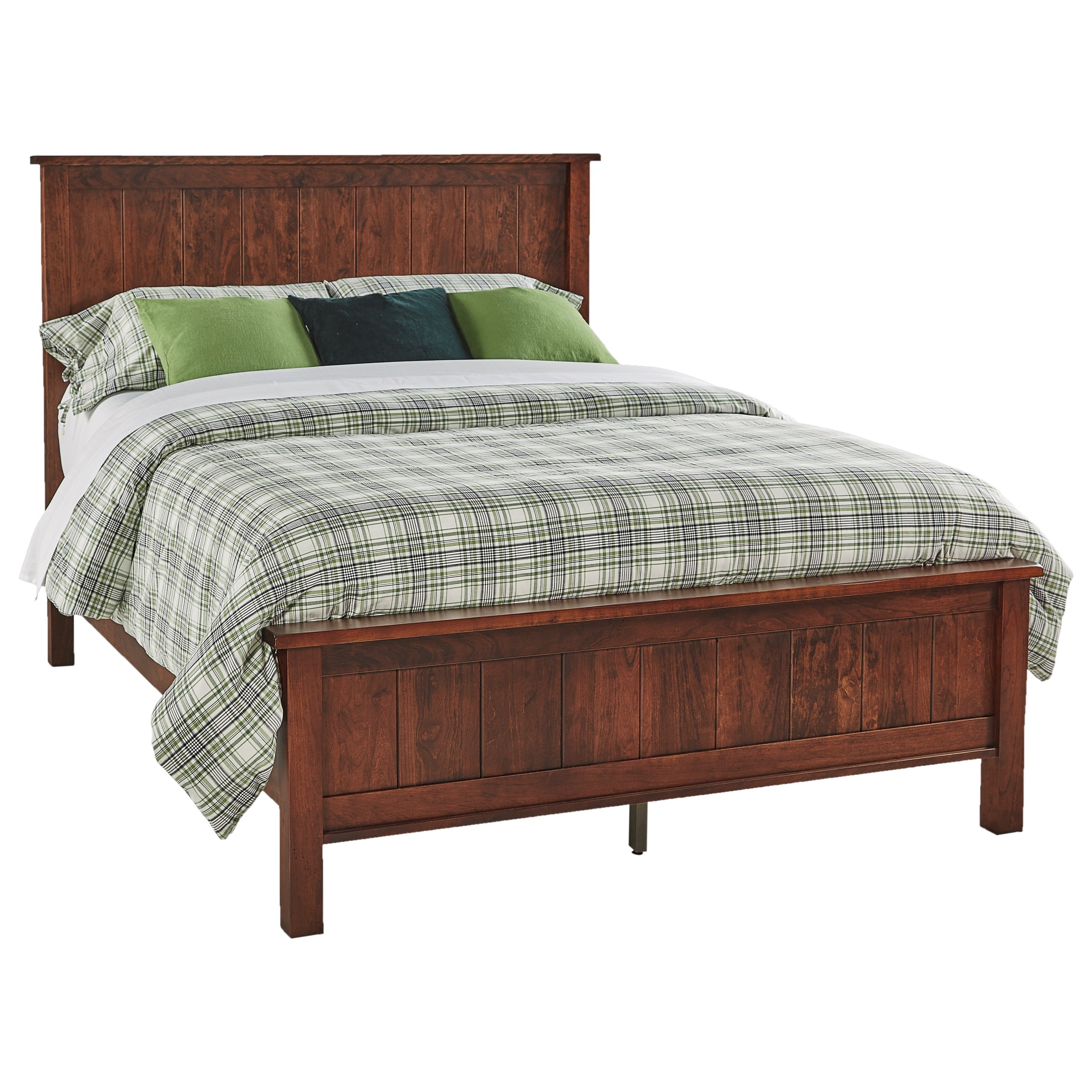 Daniels Amish Bryson Customizable Solid Wood QueenSize Bed with Low